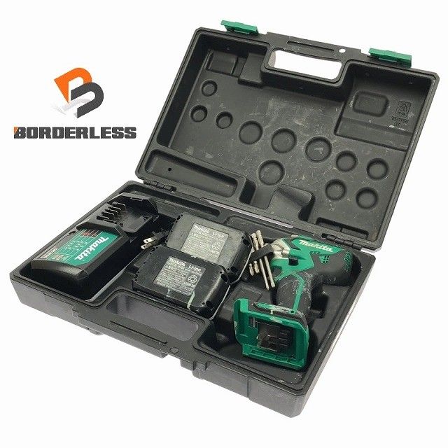 品 makita マキタ 18V 充電式インパクトドライバー MTD002DSX バッテリ2個 1.5Ah 充電器 ケース付 コードレス DIY|日曜大工