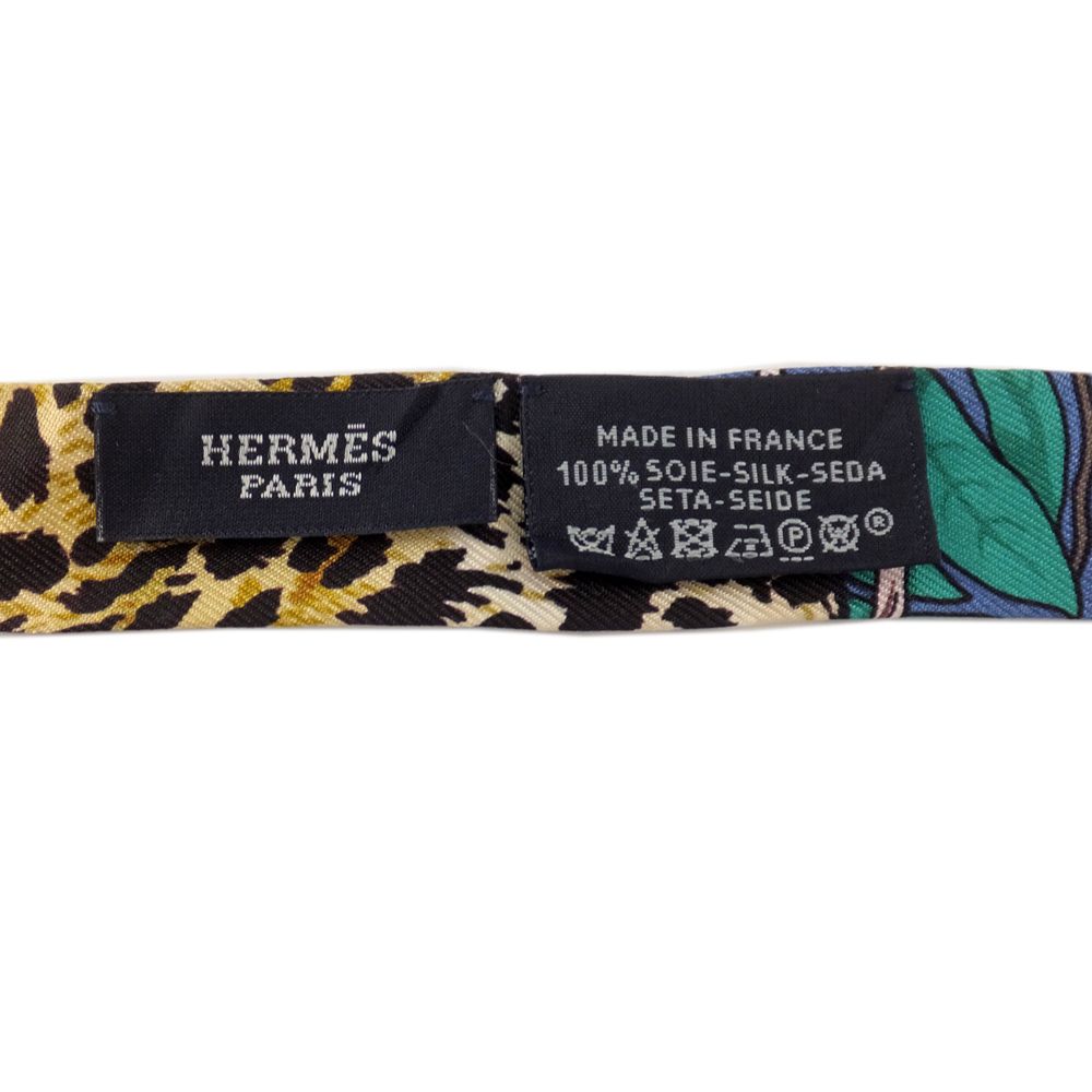 【あ】HERMES エルメス ツイリー ジャングルラブラブ ネイビー 天白】エルメス ツイリードール ミニツイリー ジャングルラブ
