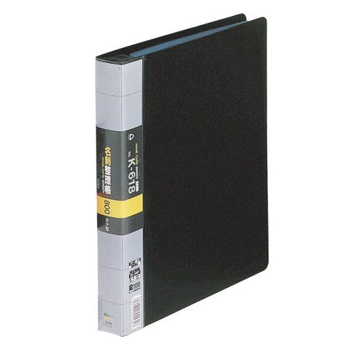 まとめ買い コレクト 名刺整理帳 黒 A4-L 30穴 K-618-BK 3冊セット