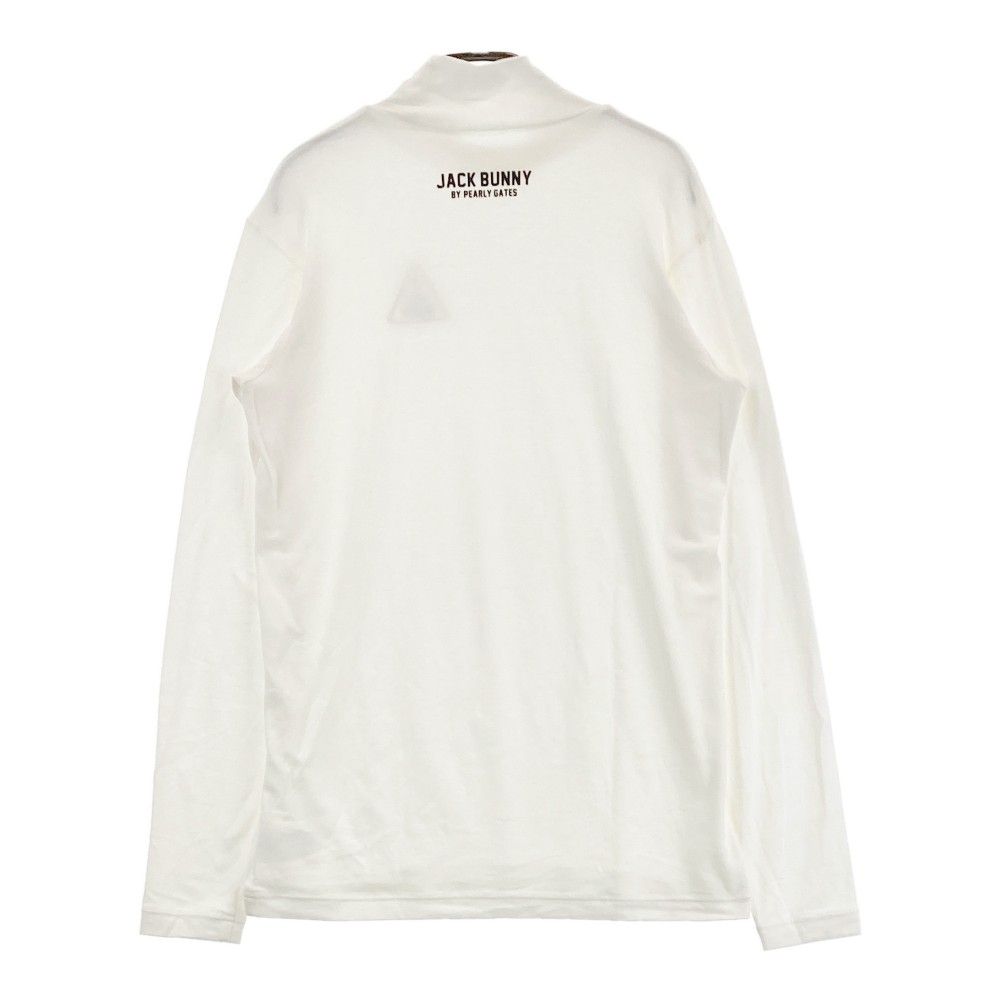 Jack bunny ジャックバニー　ゴルフウェア　長袖　ボーダー サイズ：4 JACK BUNNY ジャックバニー ハイネック 長袖Tシャツ