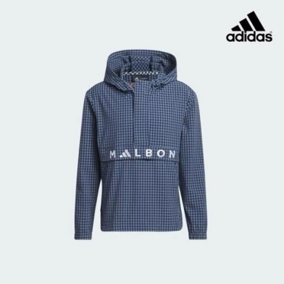 adidas アディダス MALBON GOLF マルボンゴルフ チェック Anorak アノラック フード付きジャケット