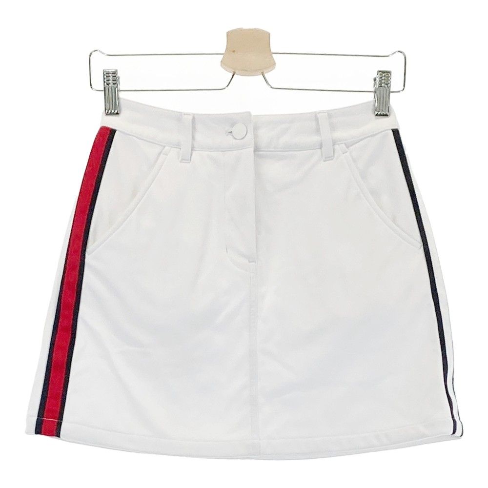 サイズ：XS TOMMY HILFIGER GOLF トミー ヒルフィガーゴルフ  裏起毛スカート ウエストロゴ  ホワイト系 [240101365284]# ゴルフウェア レディース ストスト