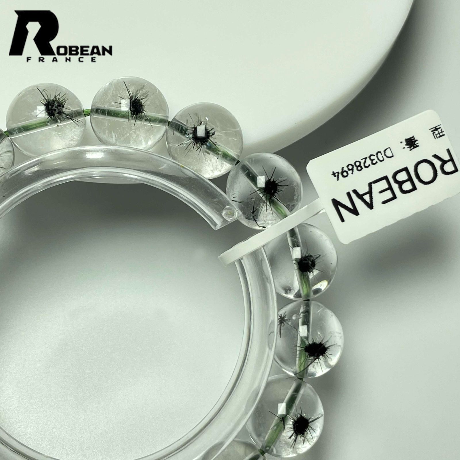 上品 EU製 定価28万円★ROBEAN・ホーランダイトインクォーツ・バングル★パワーストーン ブレスレット 天然石 約14.1*9.6*5.2mm M1002H325