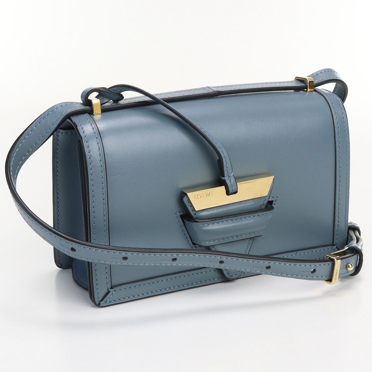 LOEWE ロエベ バルセロナ スモールバッグ 302.74.P39 斜め掛け ショルダーバッグ レザー【中古】 レディース