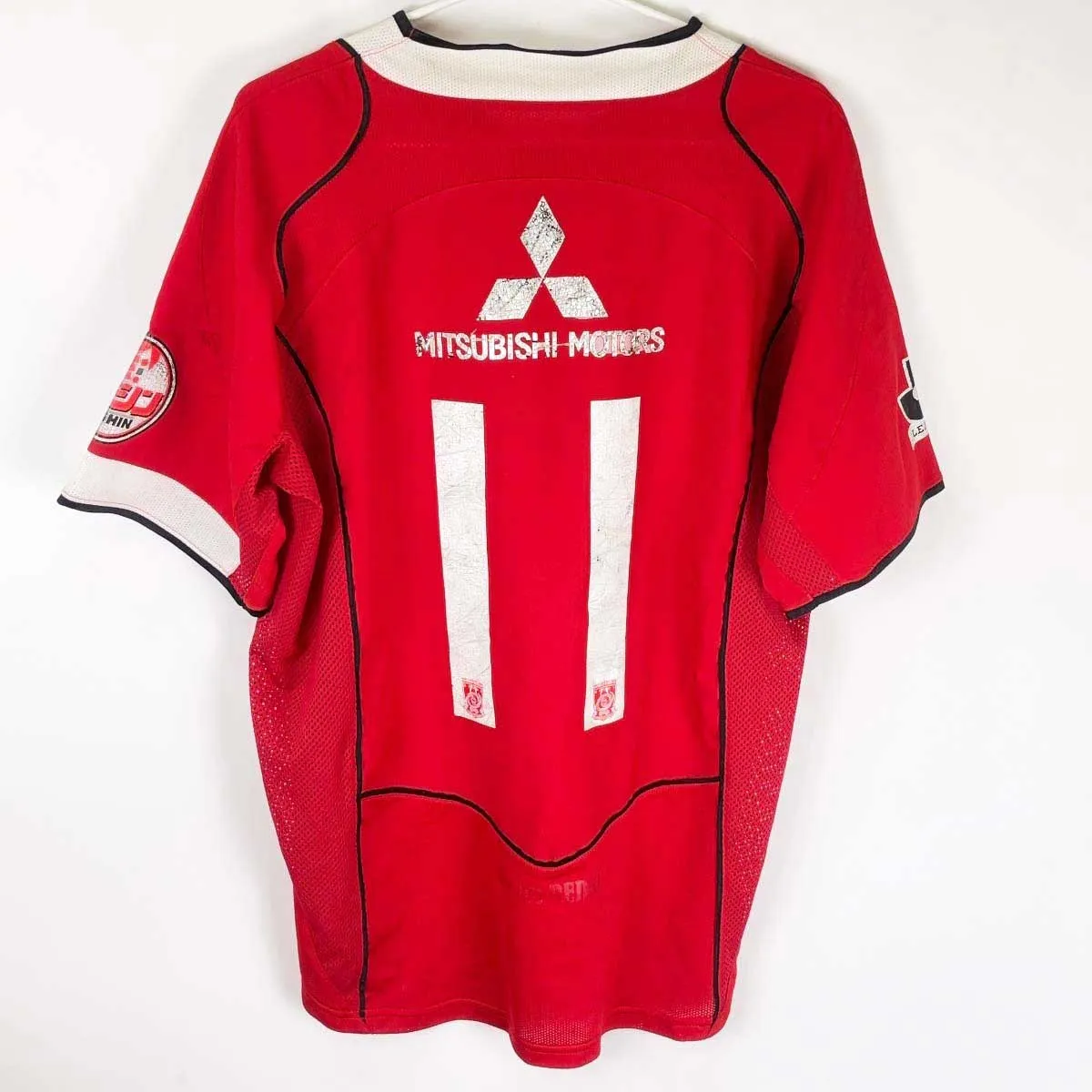 2005 NIKE　浦和レッズ　ユニフォーム　11 田中達也　ベタつきあり 2005 NIKE 浦和レッズ ユニフォーム 11 田中達也 ベタつきあり