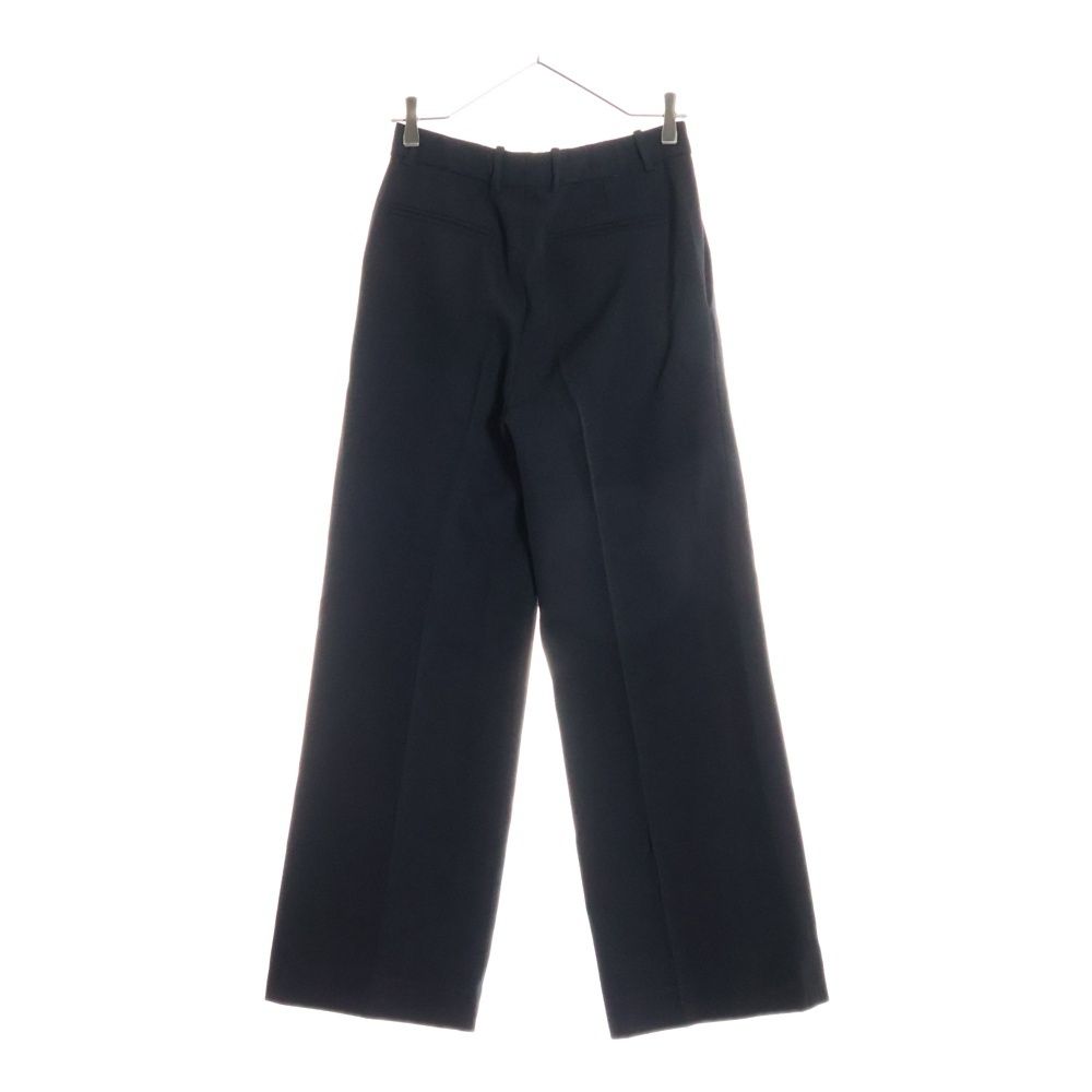 SAINT LAURENT PARIS サンローランパリ ウール 1タック ストレート スラックスパンツ トラウザーズ ブラック 736713