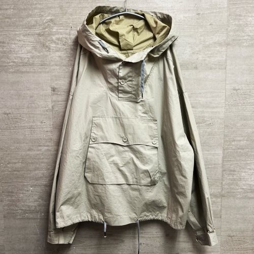 Maison Margiela メゾンマルジェラ 23SS Coated cotton Hoodedd Jacket アノラックパーカー ベージュ S50AM0597【中目黒B06】