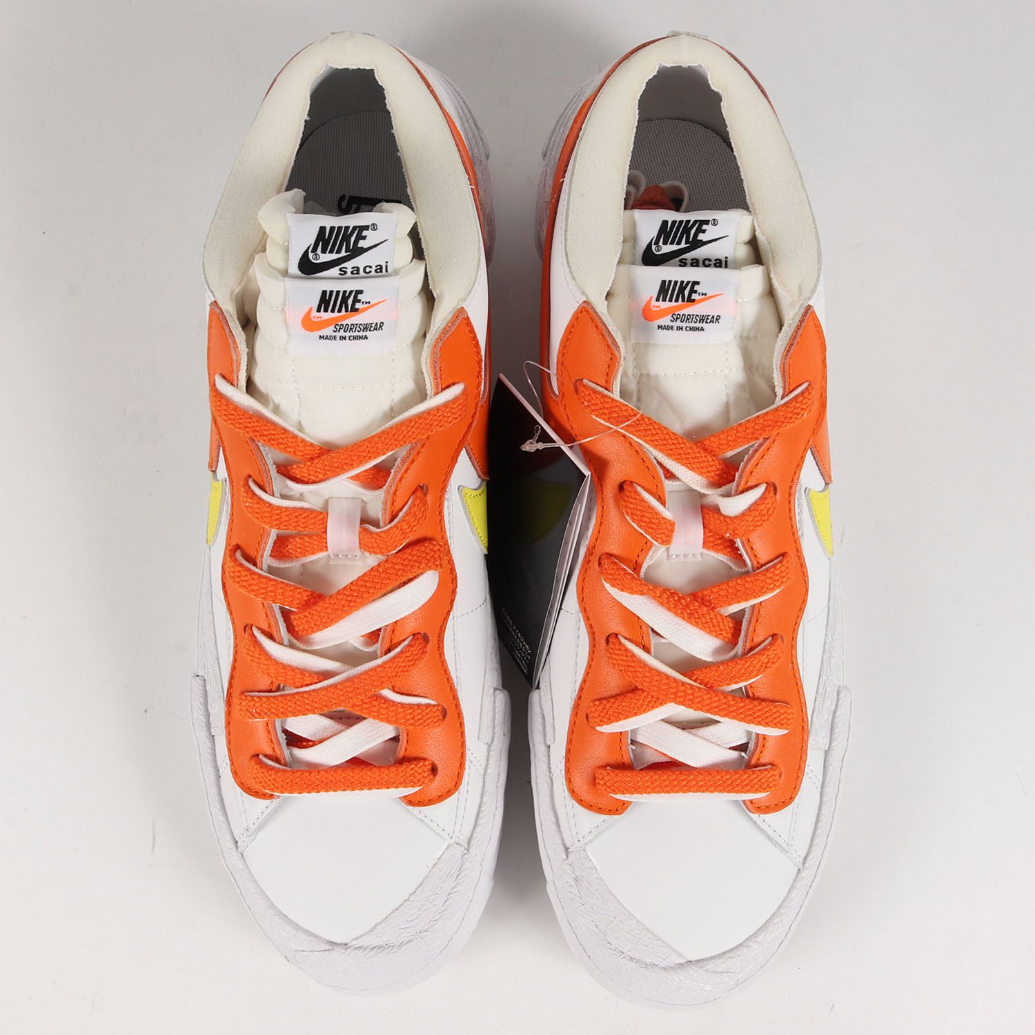 新品 Sacai サカイ スニーカー サイズ:30.0cm NIKE BLAZER LOW SACAI MAGMA ORANGE DD1877-100 ナイキ  コラボ ブレザー ロー 21SS ホワイト マグマオレンジ US12 シューズ 靴 - メルカリ