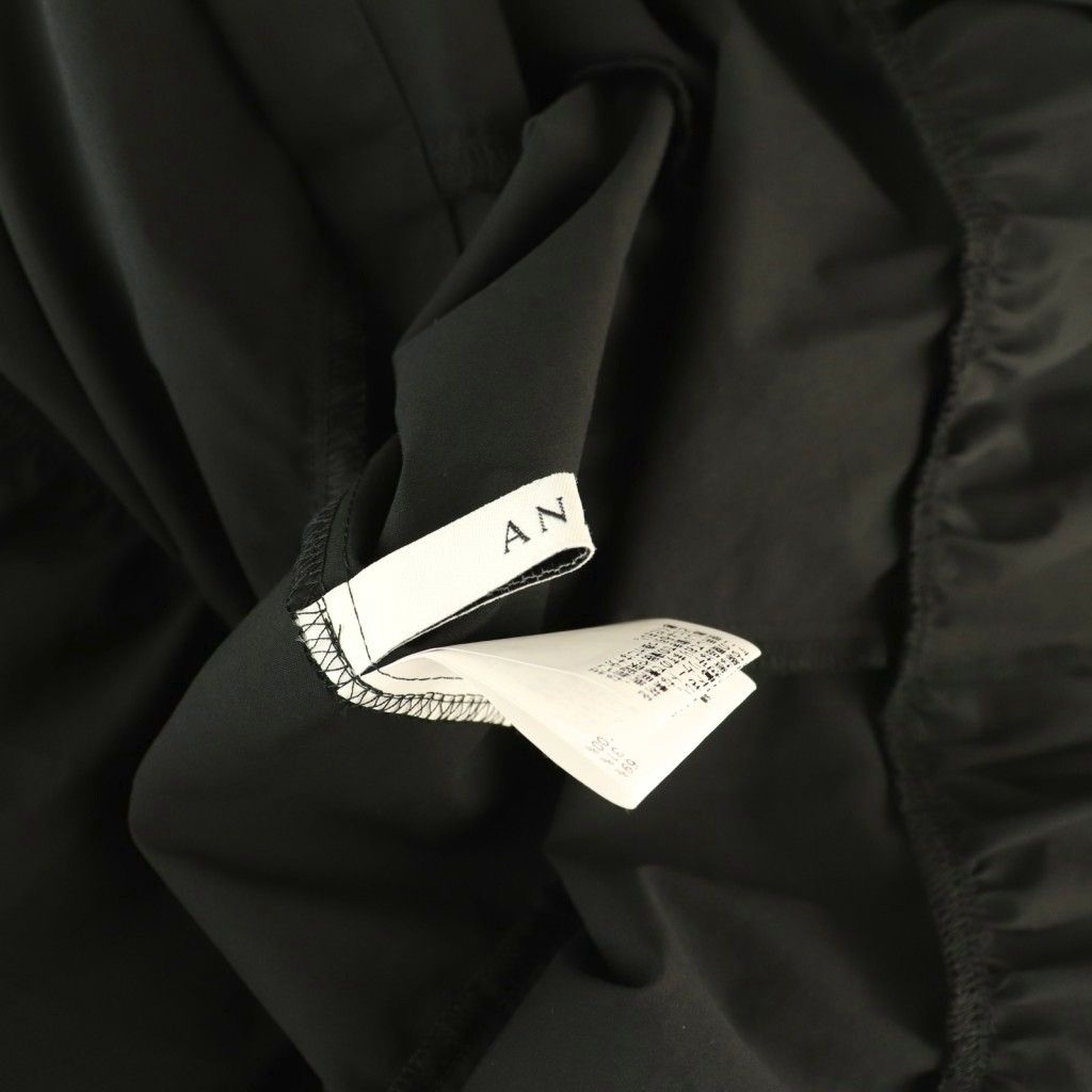 アナイ ANAYI 25SS タフタフリルペプラムシャツ ノースリーブ 38  