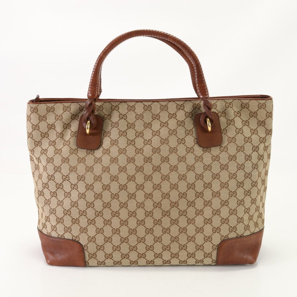 極美品 グッチ GGキャンバス 323665 トート バッグ ショルダー 