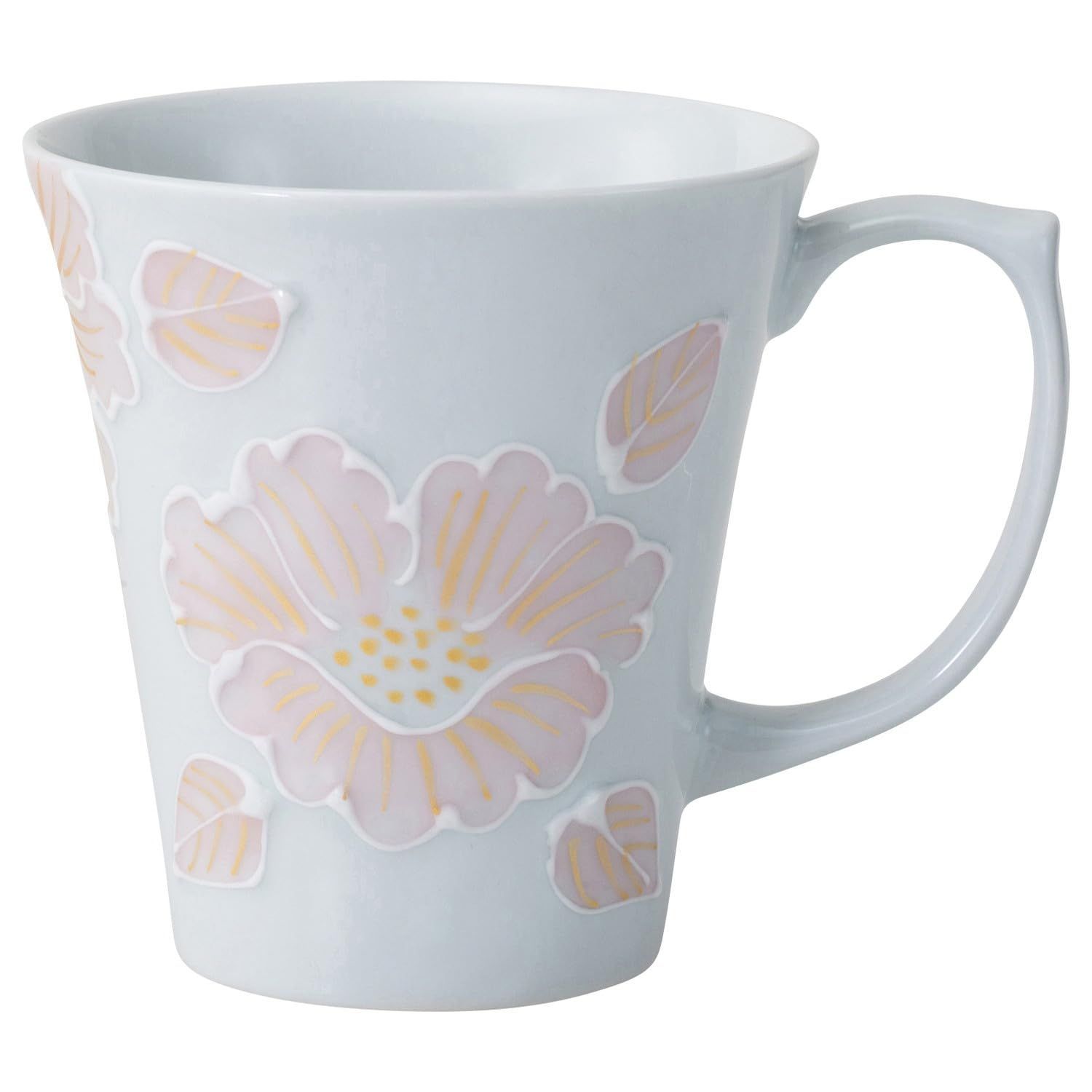 Size ピンク_Style マグカップ 有田焼 マグカップ 容量約290ml 釉花 ピンク 電子レンジ可 食洗器対応 25415