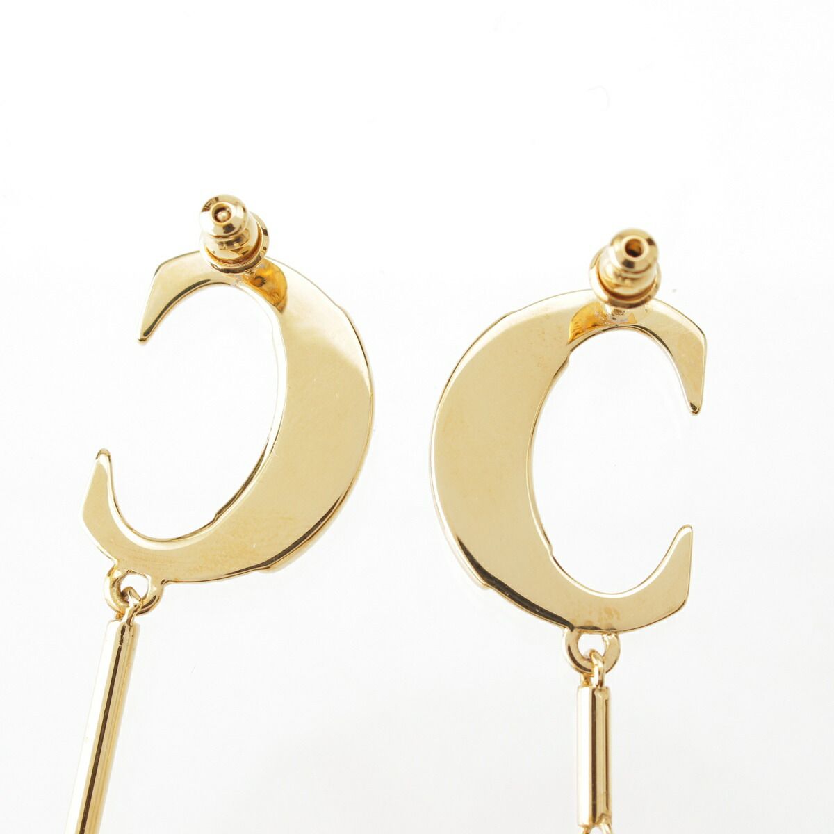 クロエ DARCEY ドロップ パール アシンメトリー ピアス 