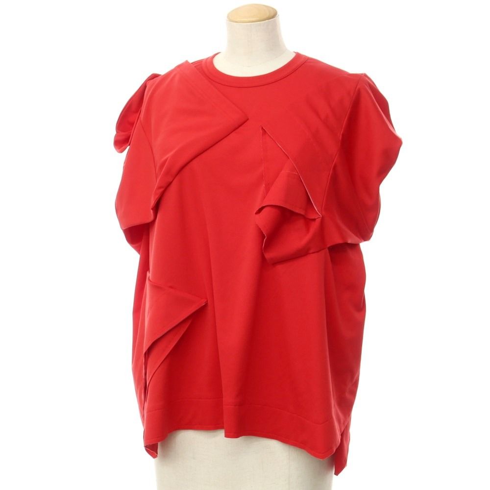 コムデギャルソン COMME des GARCONS 秋冬 ポリエステル カットソー レッド サイズM レディース
