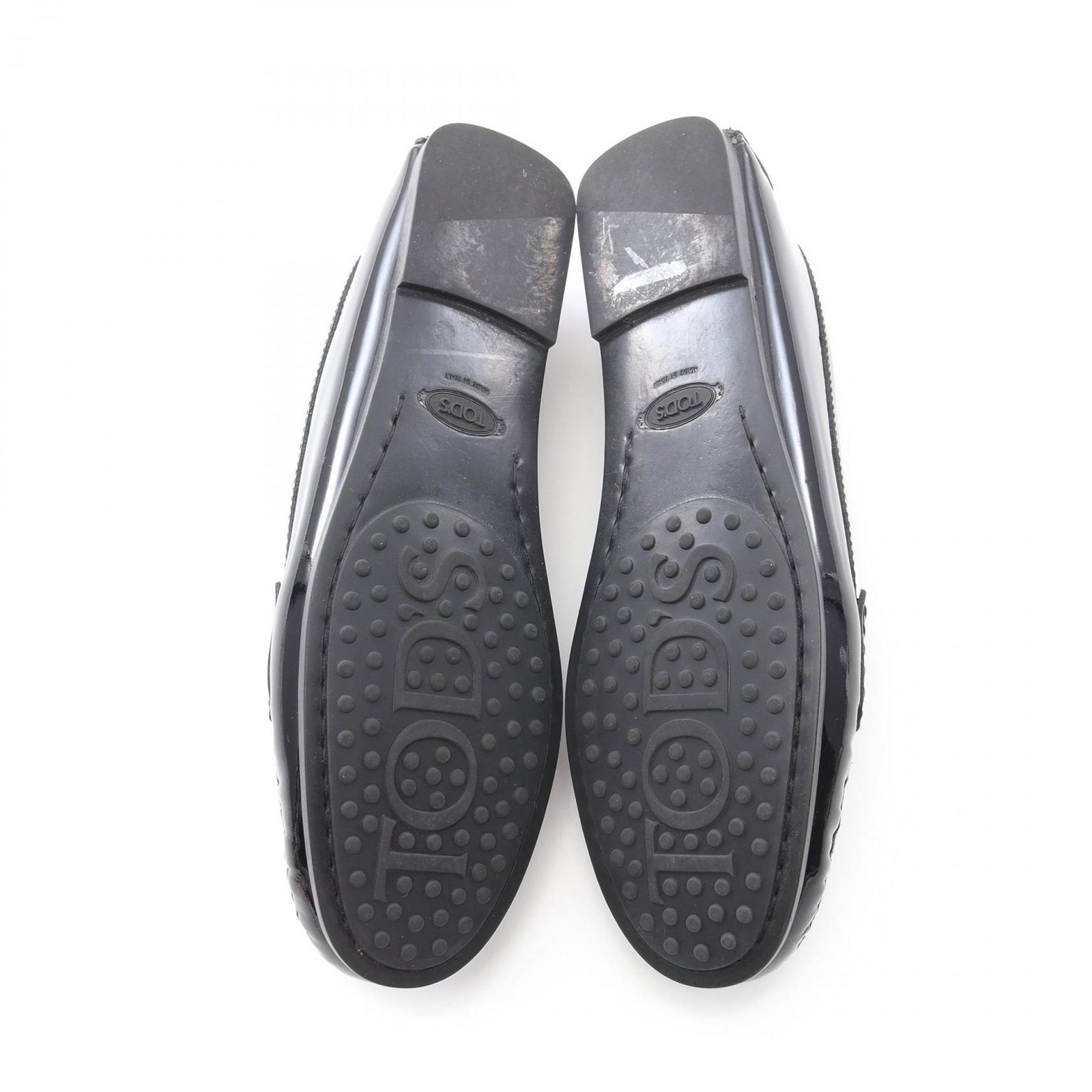 トッズ TOD'S ローファー ブラック パテントレザー ローファー