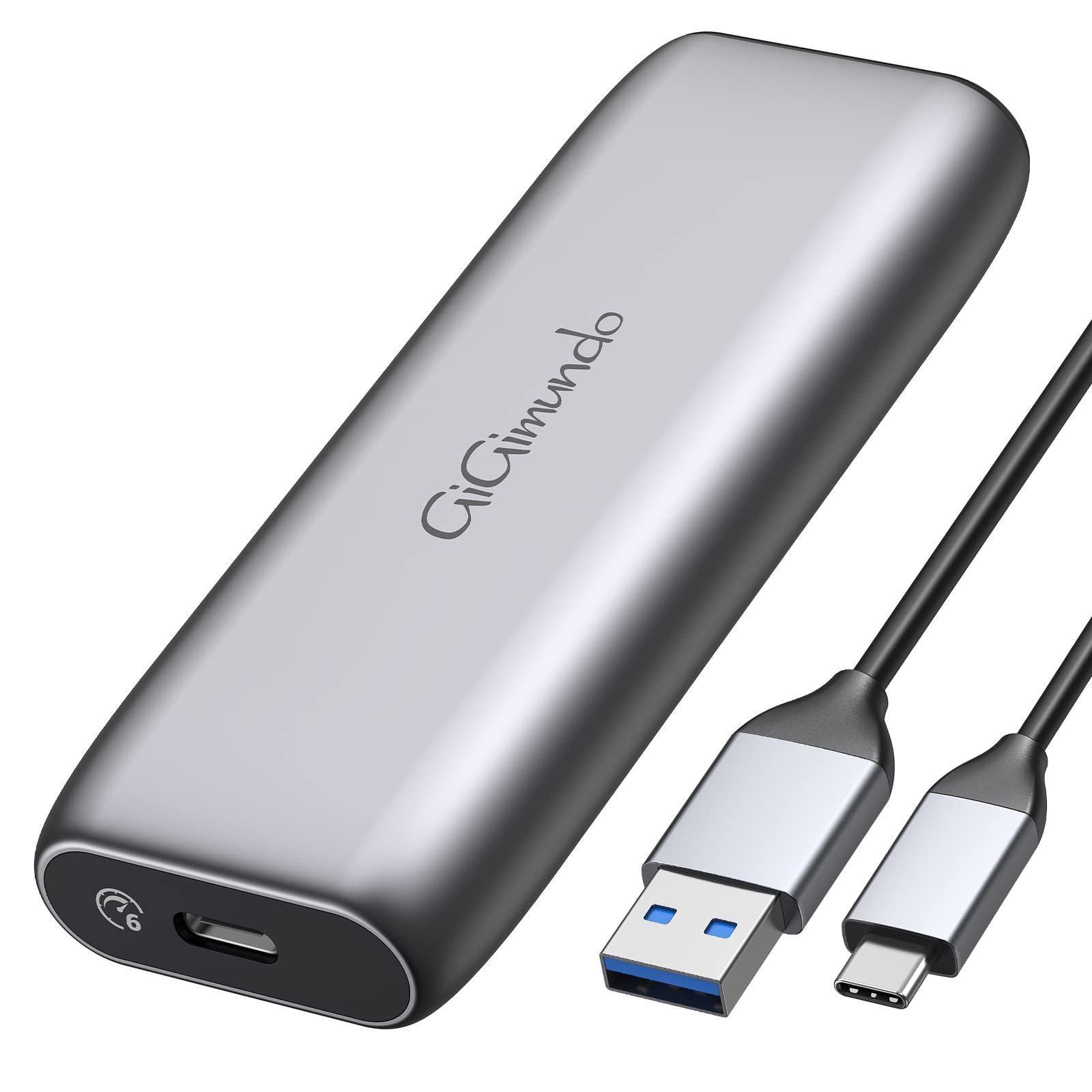 【在庫セール】SSDエンクロージャー、ツールフリーアルミニウム熱散逸M.2エンクロージャー、2230/2242/2260/2280M.2 SATA NGFF M.2 SSDS、Type-CからUSB-A外部SSDアダプターサポートUASPトリム