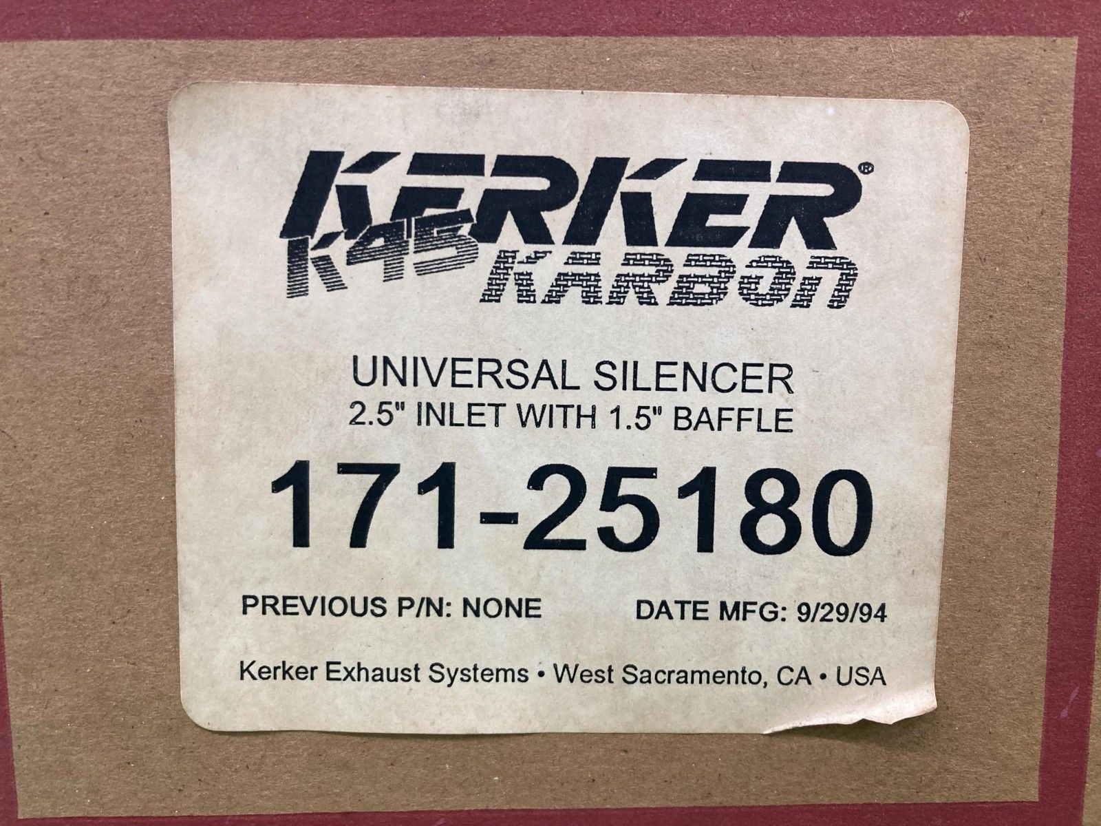 KERKER製 サイレンサーマフラー 在庫有 即納 社外 新品 バイク 部品