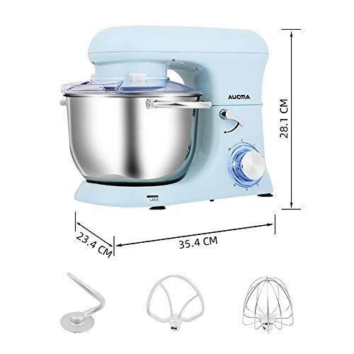 生活家電 美品 AUCMA スタンドミキサー3種アタッチメント付き低騒音 4.5L大