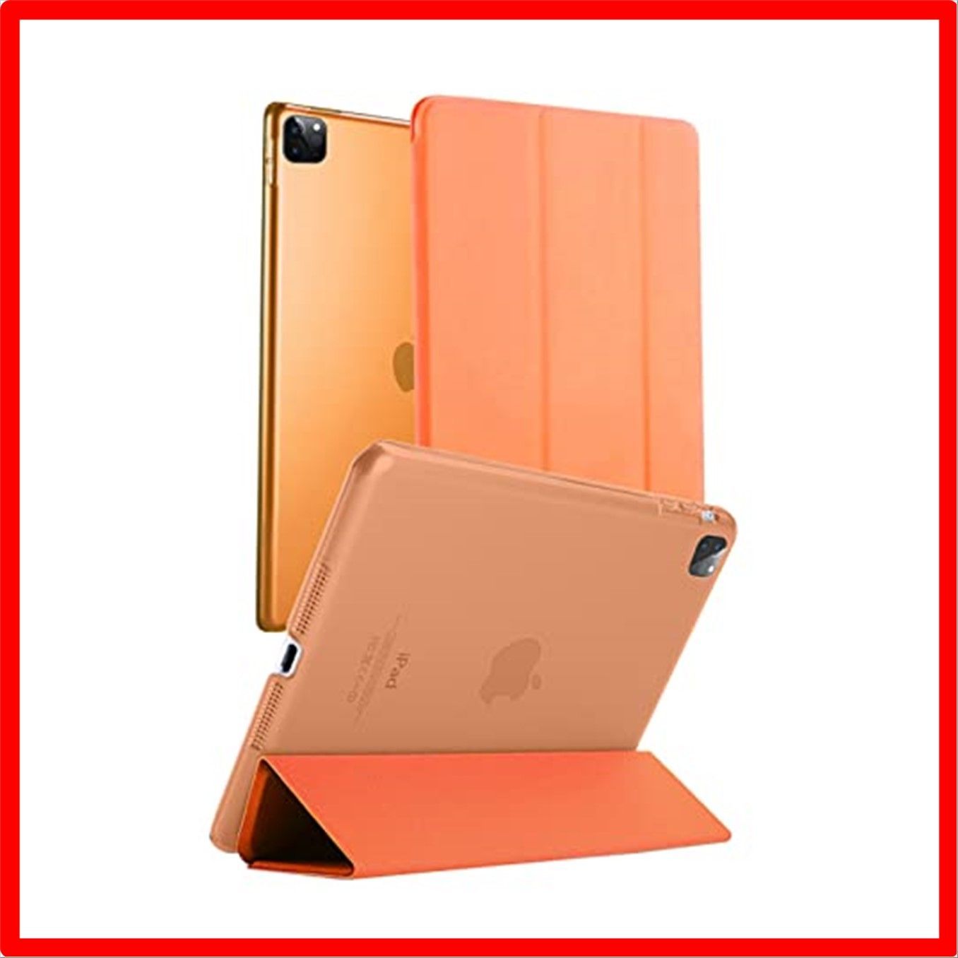 売店 iPad ケース オレンジ 第9世代 第8世代 第7世代 10.2インチ