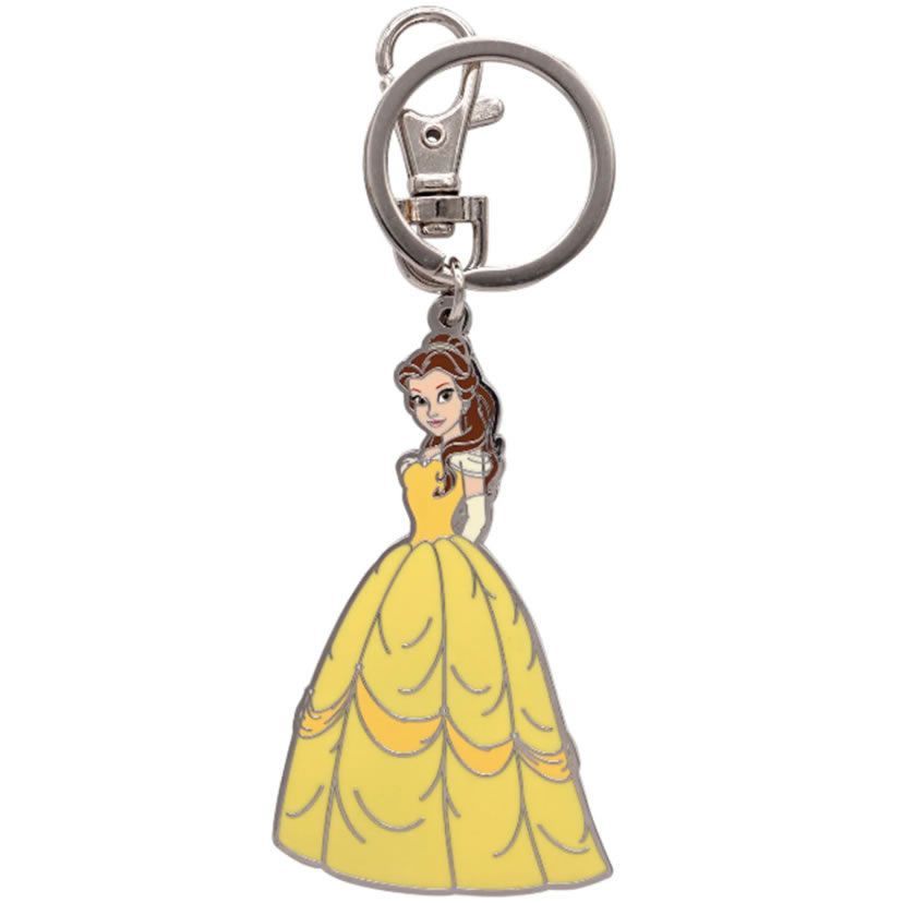 ディズニー プリンセス 美女と野獣 ベル カラー メタルタイプ キーホルダー Disney Princess Belle Colored Pewter  Keyring