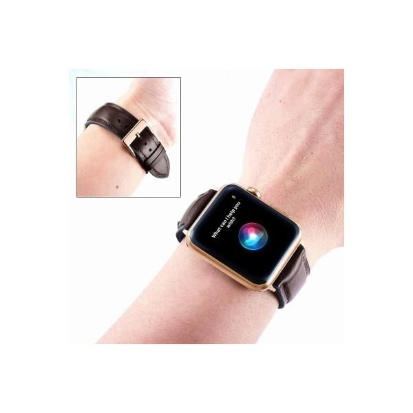 【色:ダークブラウン_サイズ:49mm/45mm/44mm/42mm】[FAZH Apple Watch アップルウォッチ バンド ベルト Series9 8 7 SE