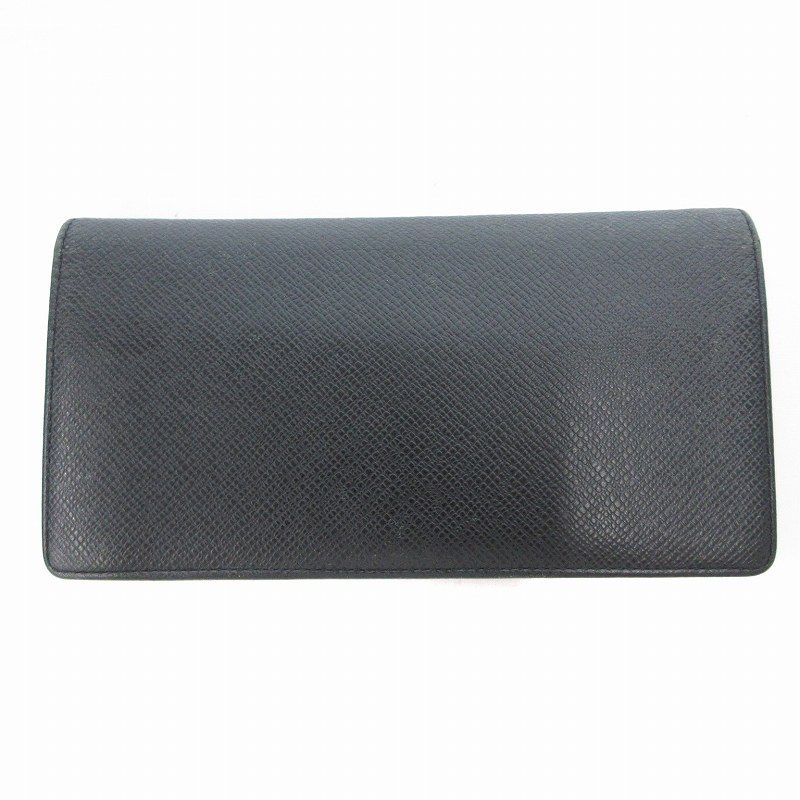 【極美品】ルイヴィトンブラザ 長財布 タイガ レザー 黒 極美品✨️ルイヴィトン タイガ ブラザ 二つ折り財布 長財布