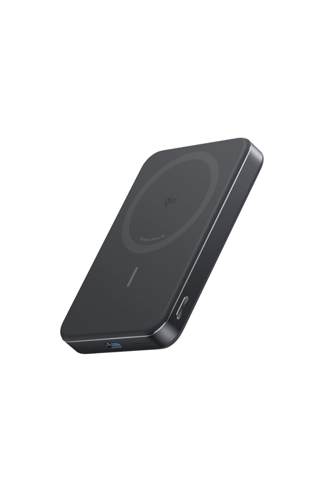 Anker MagGo Power Bank (10000mAh Slim) Qi2認証 ワイヤレス充電 最大出力15W MagSafe対応 マグネット式ワイヤレス充電対応 コンパクト 薄型 小型 iPhone 16 / 15 / 14 / 13 / 12