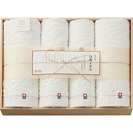 今治謹製 白織タオル タオルセット(木箱入) B8163550