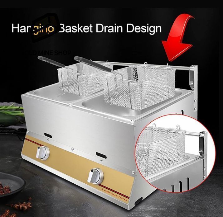 ガスディープフライヤー フライドポテトレストランホームキッチン用チキ