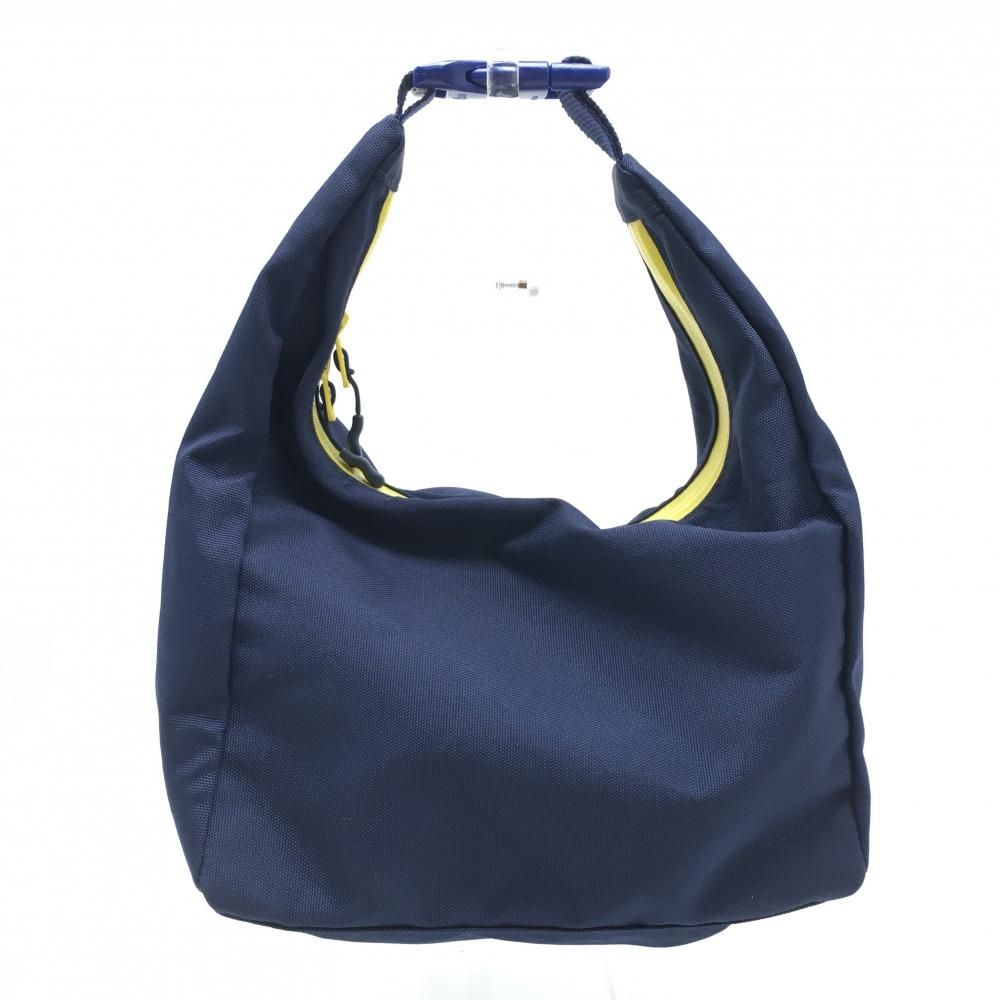 超美品】ビームスゴルフ カートバッグ ネイビー×イエロー ロゴプリント