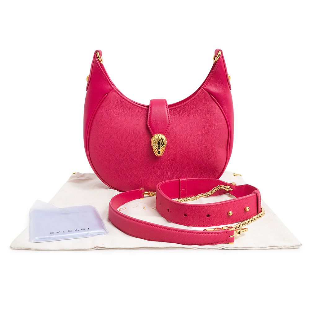 ブルガリ セルペンティ エリプス 2Way ショルダー ハンドバッグ 斜め  