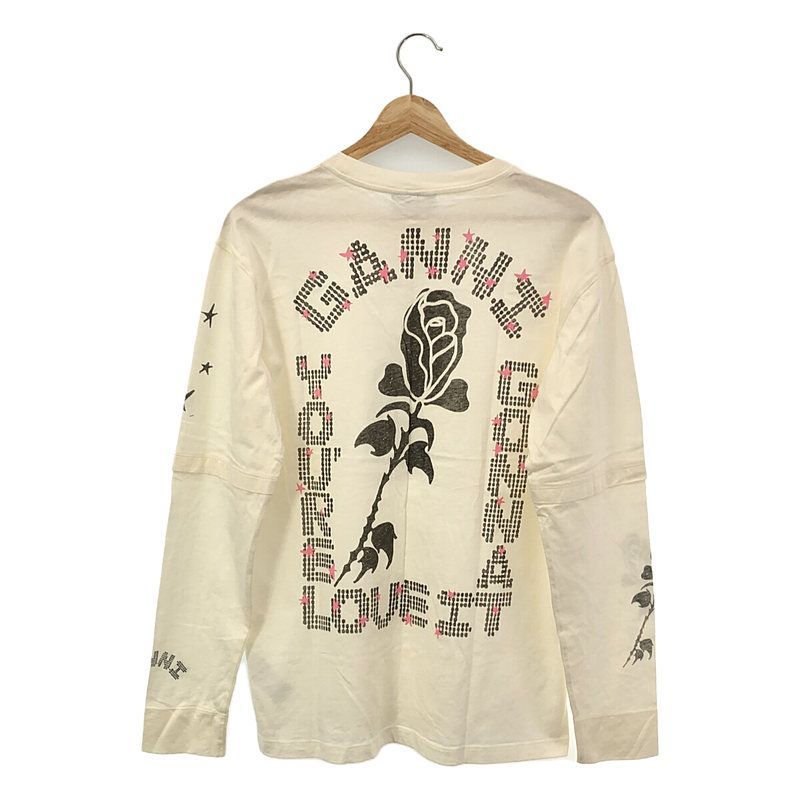 【新品】  Ganni / ガニー | 2023 SS | JOURNAL STANDARD取扱い Light Jersey Layered Long Sleeve T ロングスリーブカットソー | S | ホワイト | レディース 新品】 Ganni / ガニー | 2023 SS | JOURNAL STANDARD取扱い Light