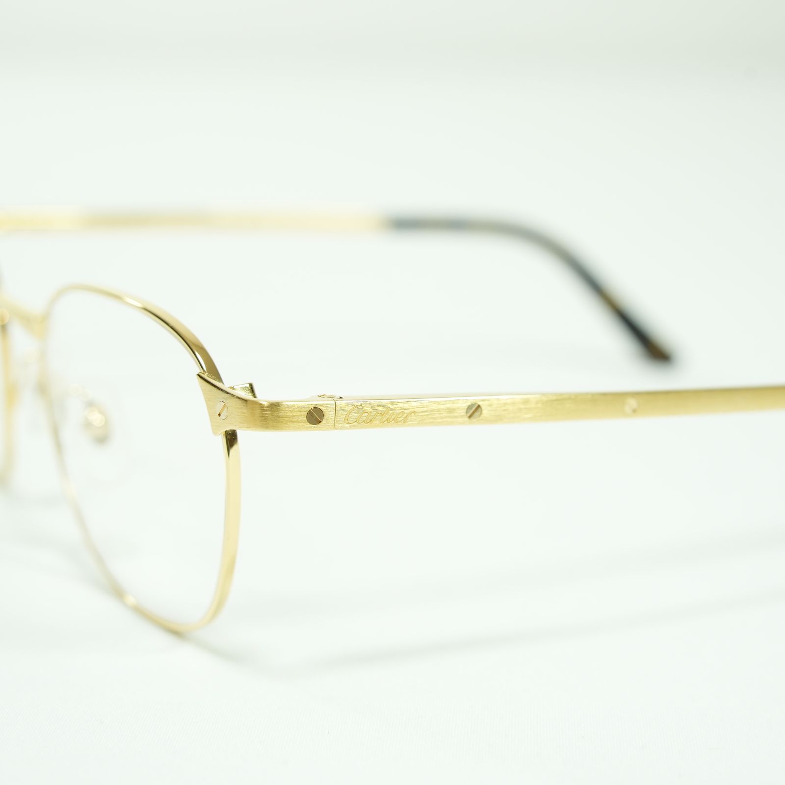 JP3740＊メガネ Cartier カルティエ 眼鏡 度入り 135 箱 説明書付き
