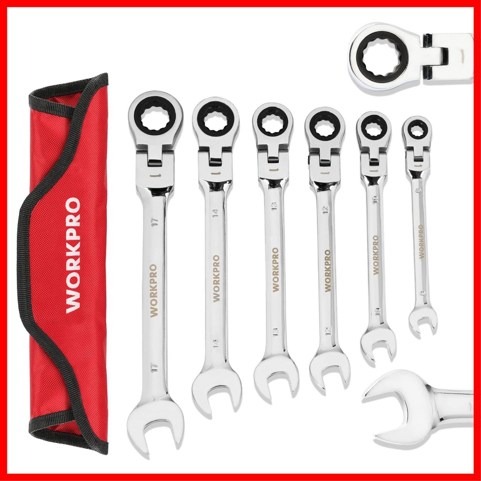 ラチェットコンビネーションレンチ セット スパナ 両用ヘッド 防水収納袋付き コンビネーションレンチセット ラチェット スパナ 両用ヘッド 防水収納