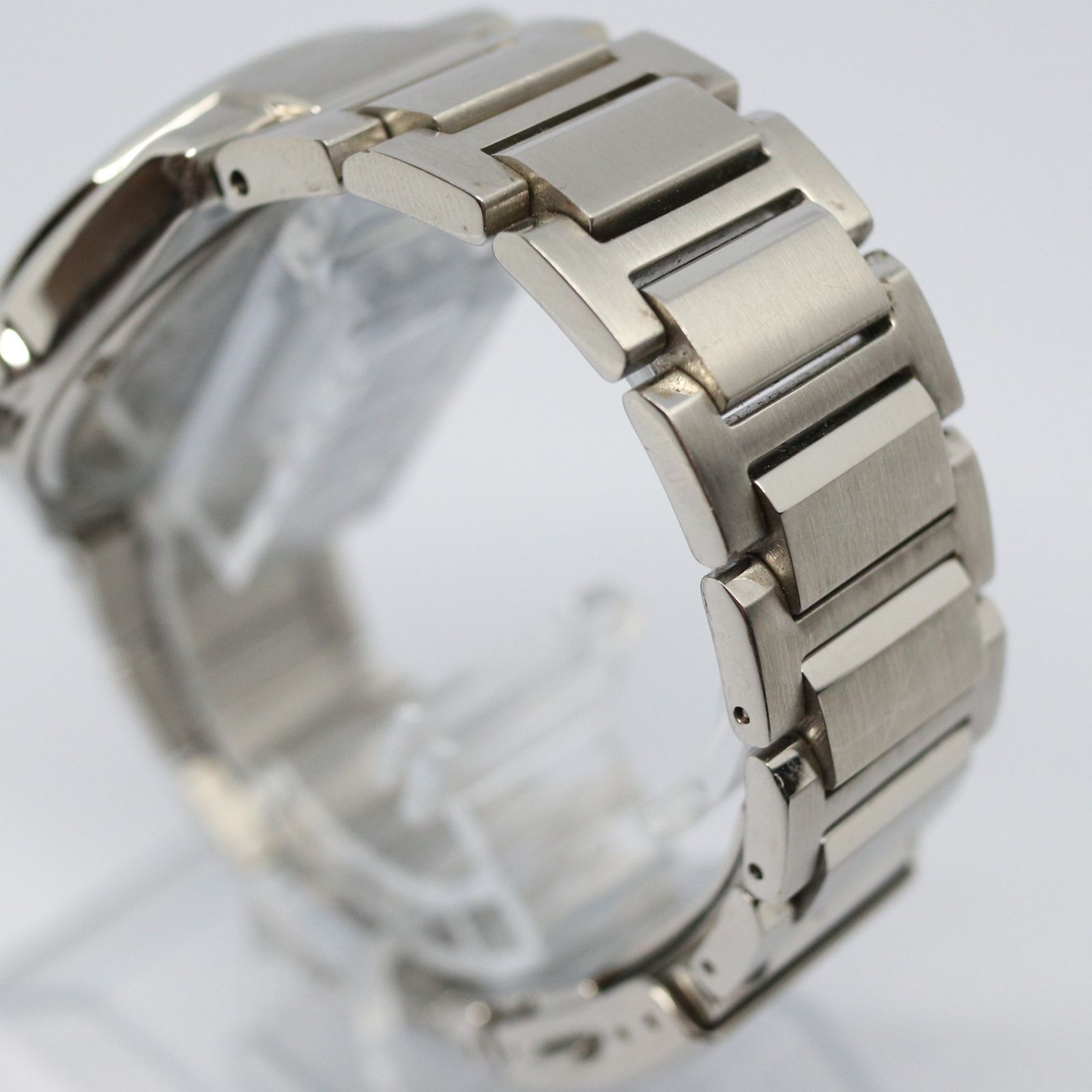 【稼働品】CITIZEN シチズン メンズ 腕時計 ECO DRIVE ソーラー ホワイト シルバー E111-S080703