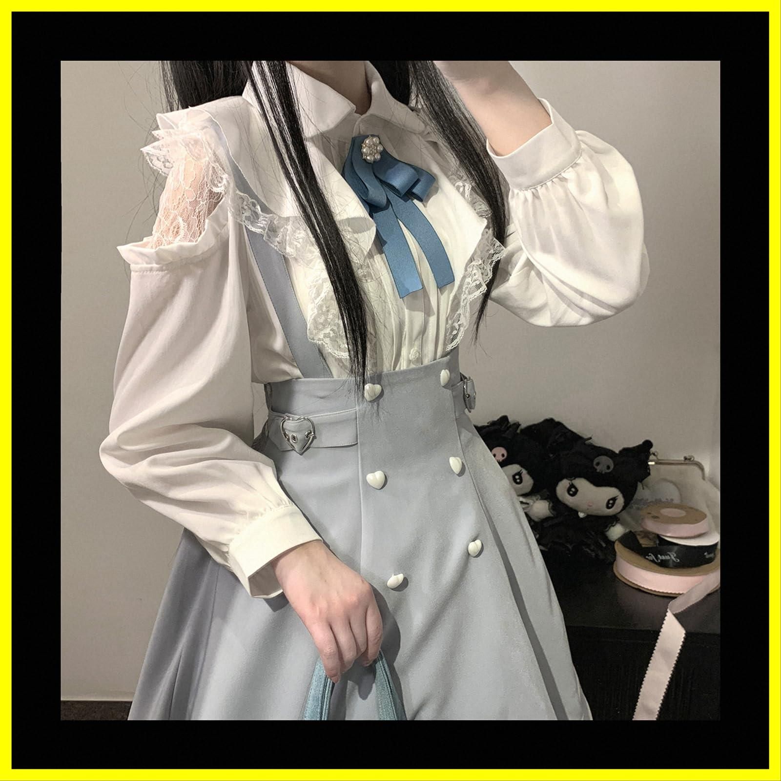 人気商品】[XHSUKADO] 地雷系 肩出し ブラウス レディース 