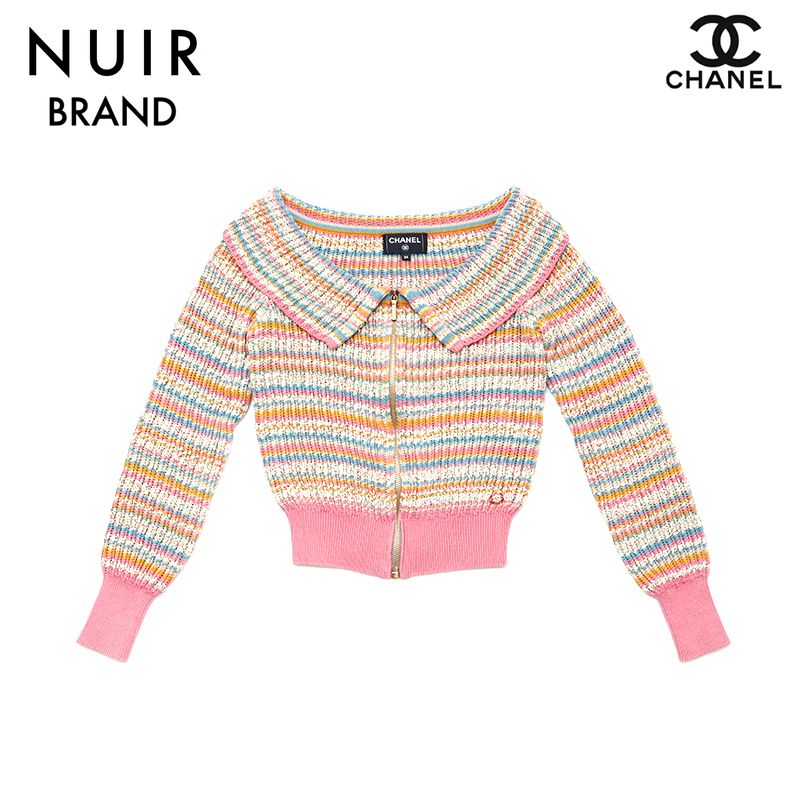 CHANEL シャネル カーディガン ジップアップ ニット 2017 - メルカリ