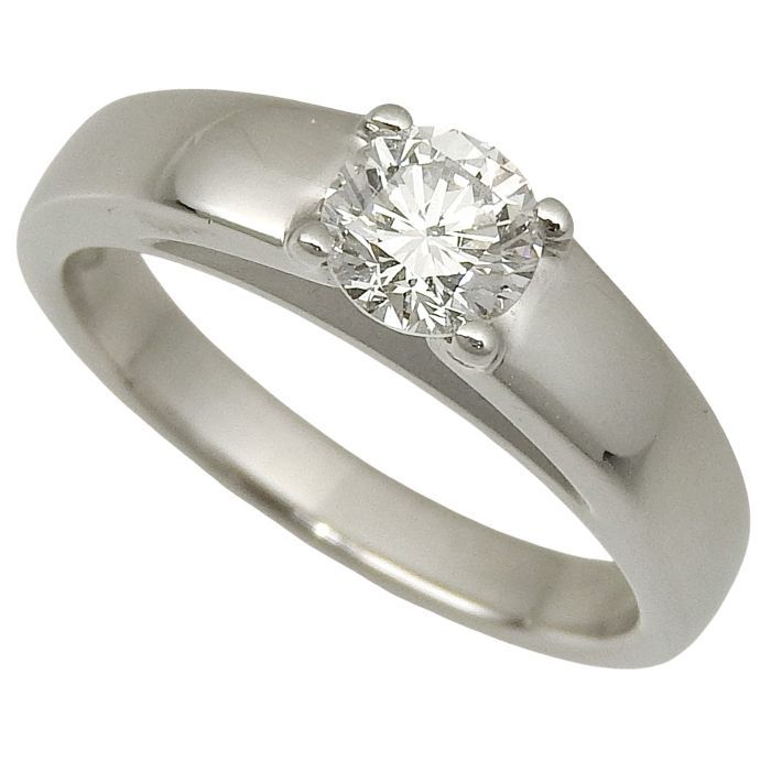 BVLGARI ブルガリ Pt950 ダイヤリング 8号 プラチナ マリーミー