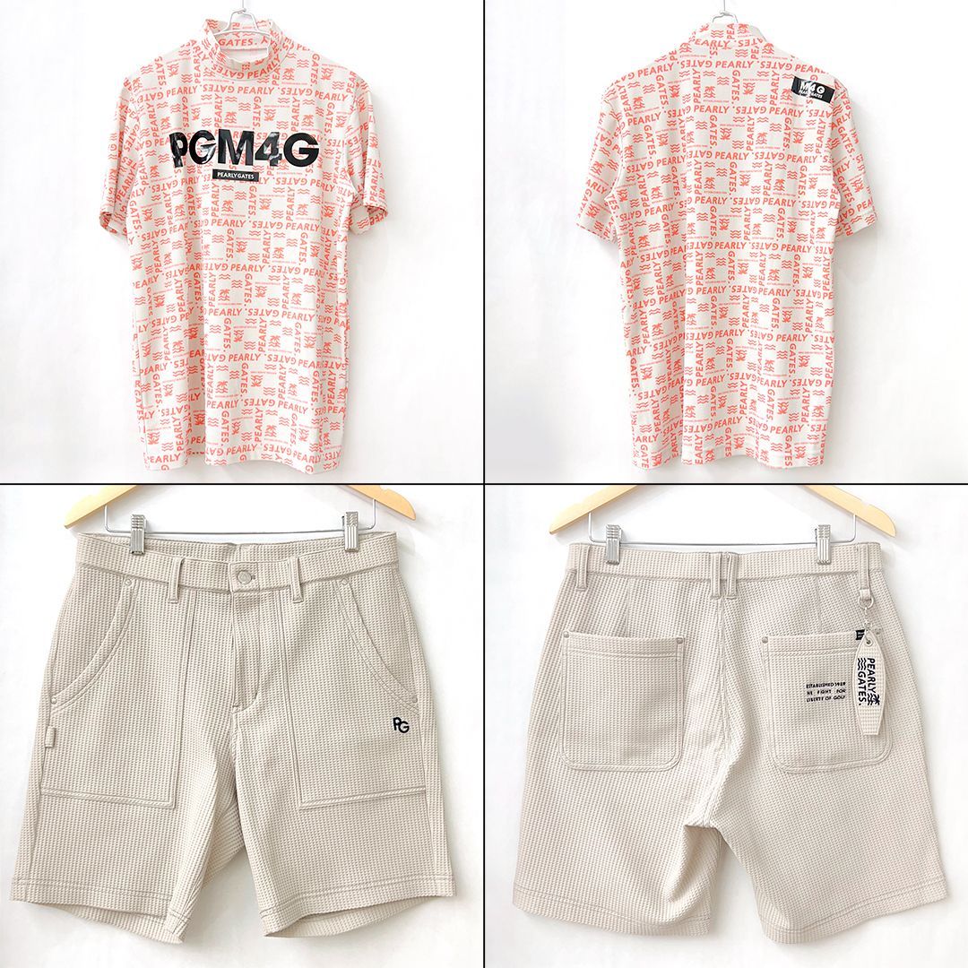 パーリーゲイツ 半モックシャツ サイズ6 パーリーゲイツ☆半袖モック