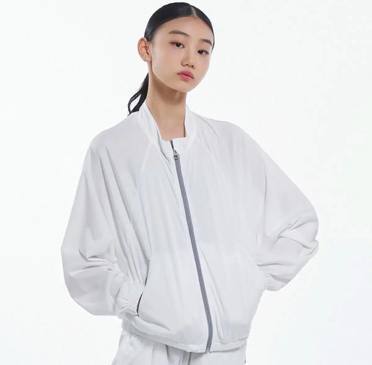 イフローラ バレエ ウォームアップ ジャケット ホワイト S