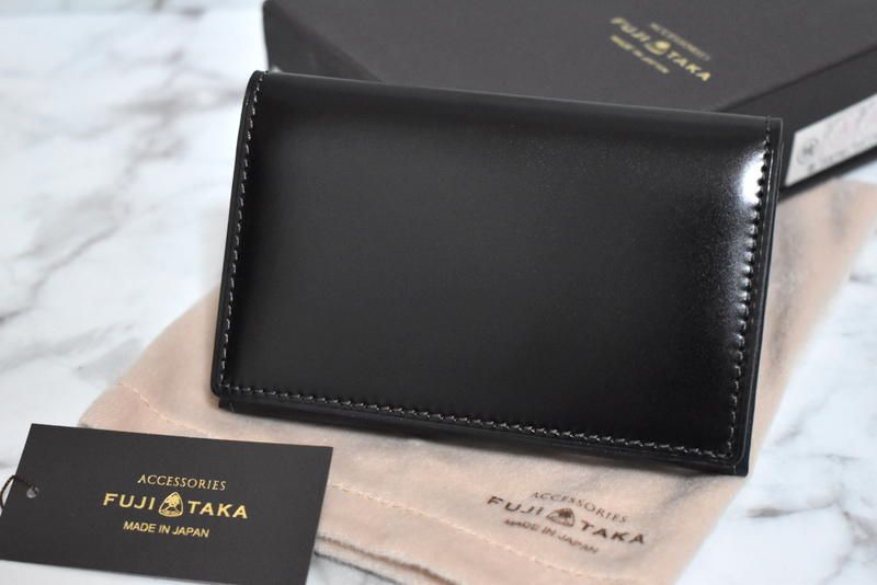 新品 FUJITAKA コードバン 名刺入れ 定価27500円 633601