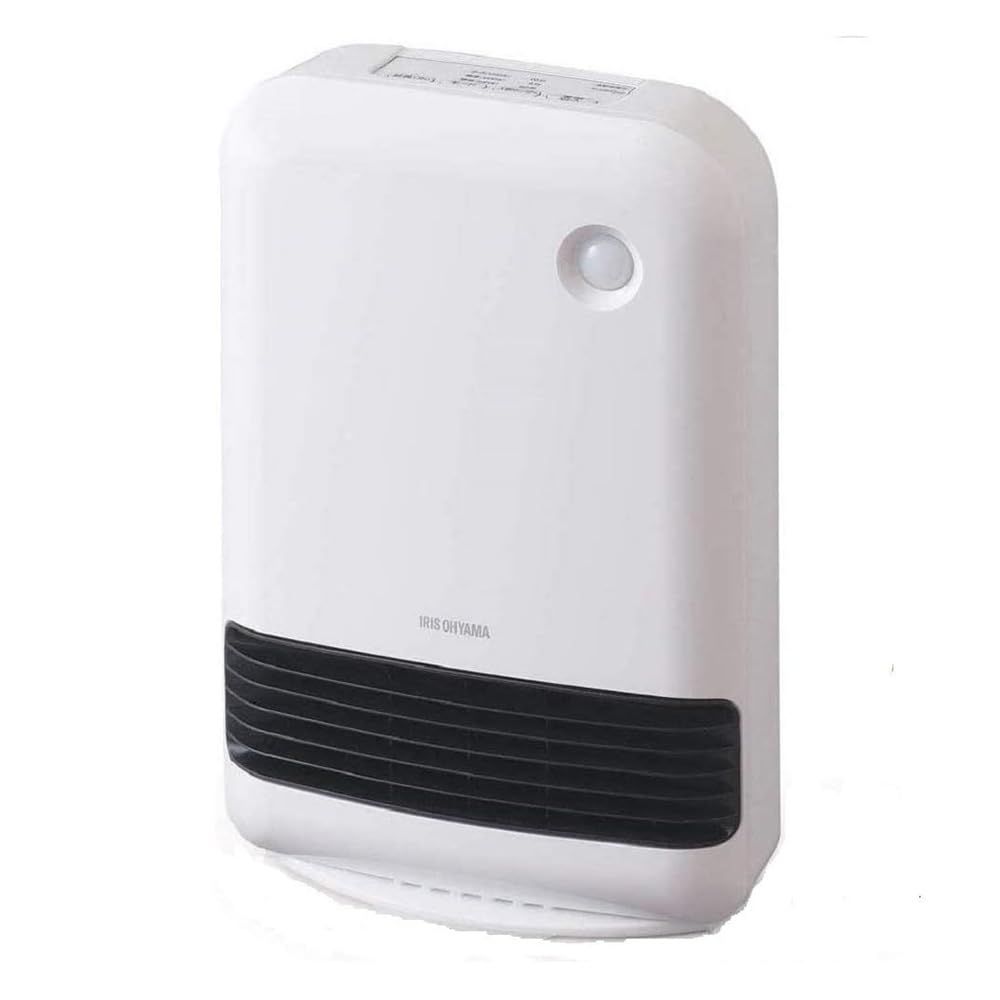 アイリスオーヤマ ヒーター セラミックファンヒーター 暖房器具 電気 足元 小型 温風 省エネ 脱衣所 人感センサー付き 大風量 ホワイト JCH-12TD4-W [ホワイト]