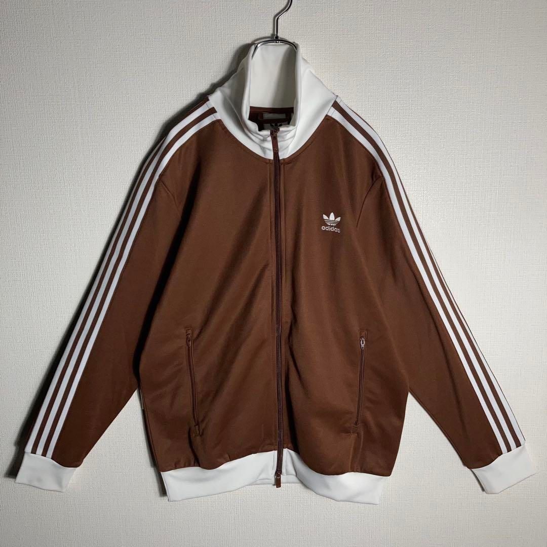 adidasトラックジャケット茶色 アディダス トラックジャケット 茶色 ジャージ Lサイズ ブラウン