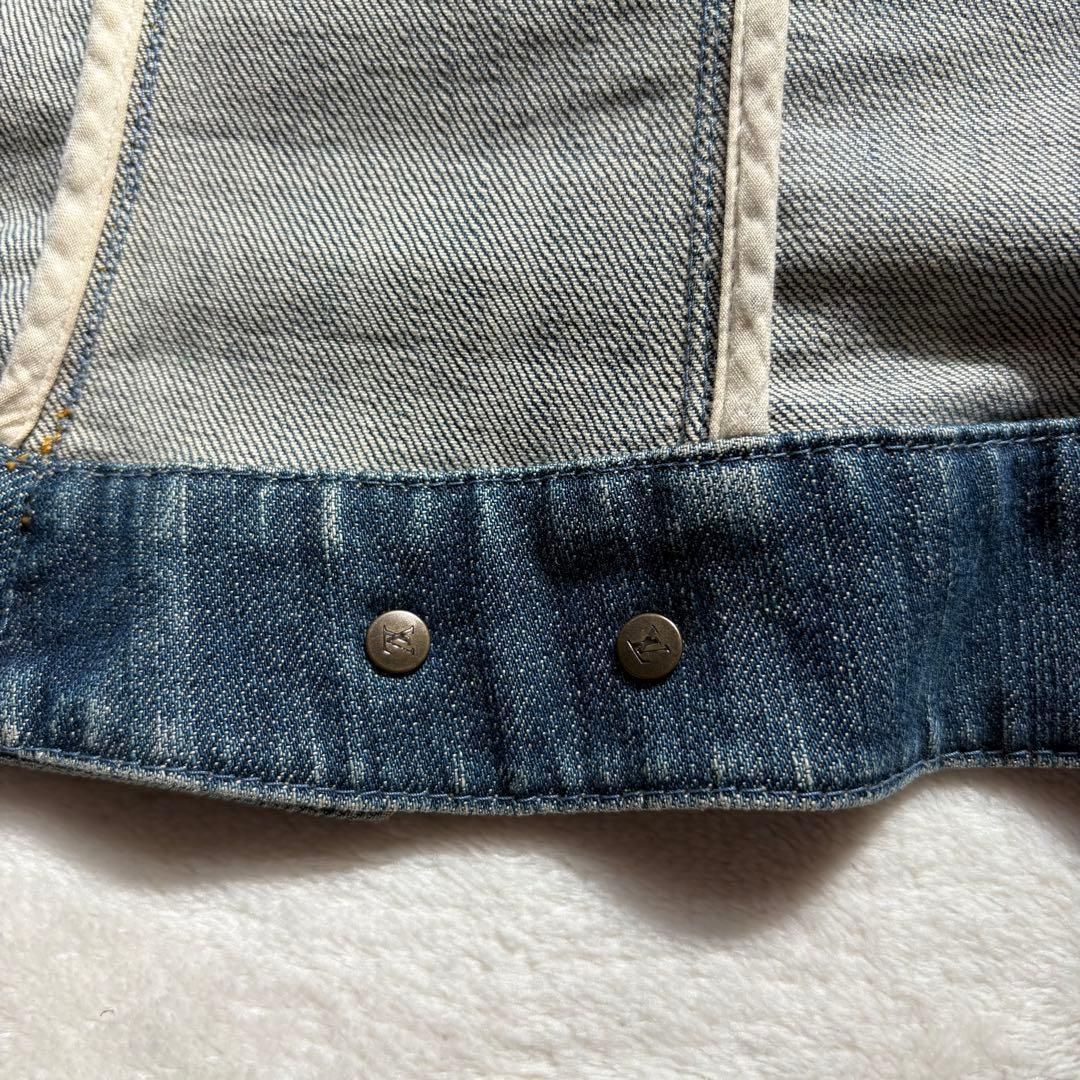 ピンクハウス　ローンフード付きデニムジャケット　ピコフリル　Gジャン【Ｐ21】 ピンクハウス PINKHOUSE フード付きGジャン デニムジャケット ピンク