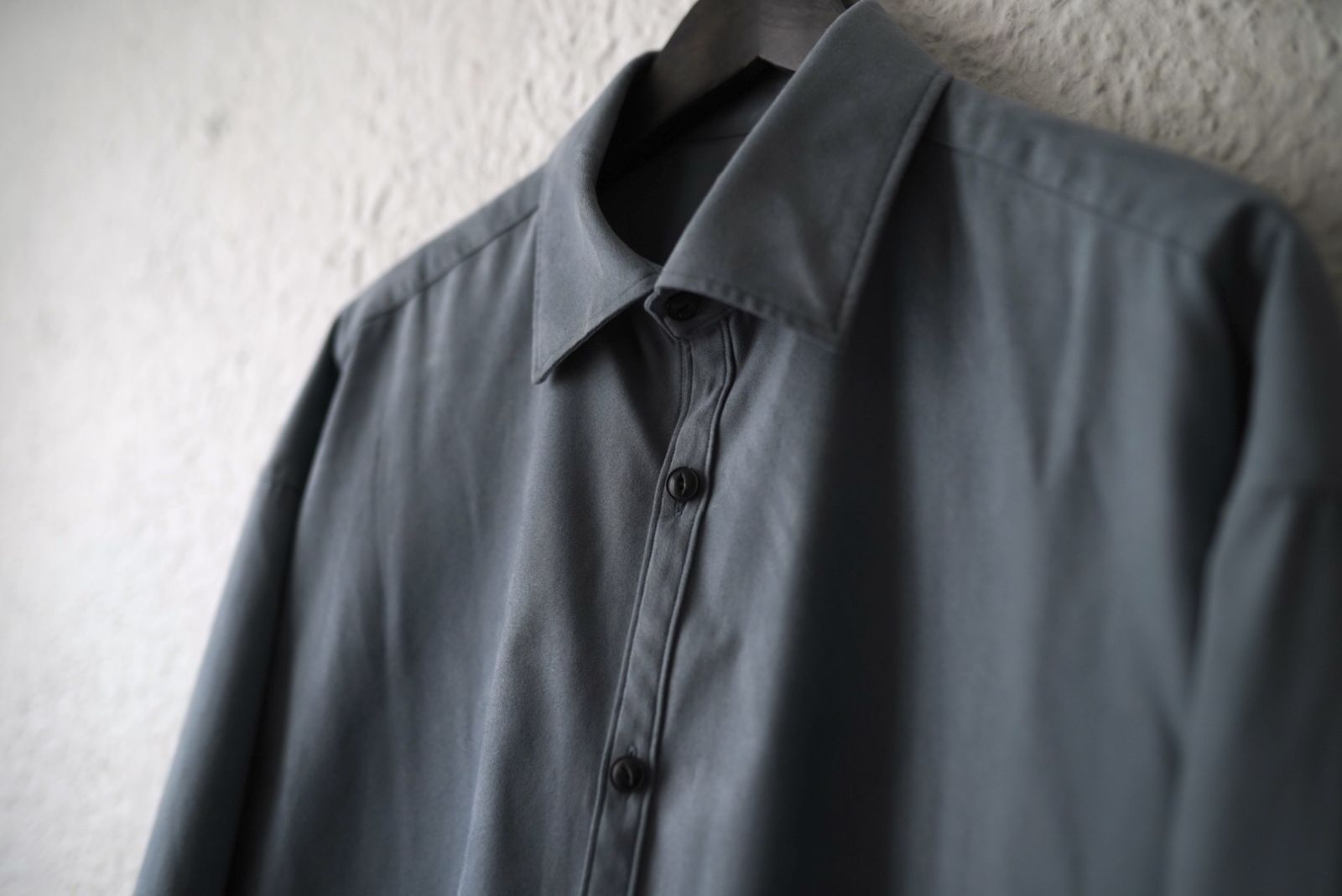 23SS Micro Light Suede Medical Unit Shirt マイクロスウェードシャツ