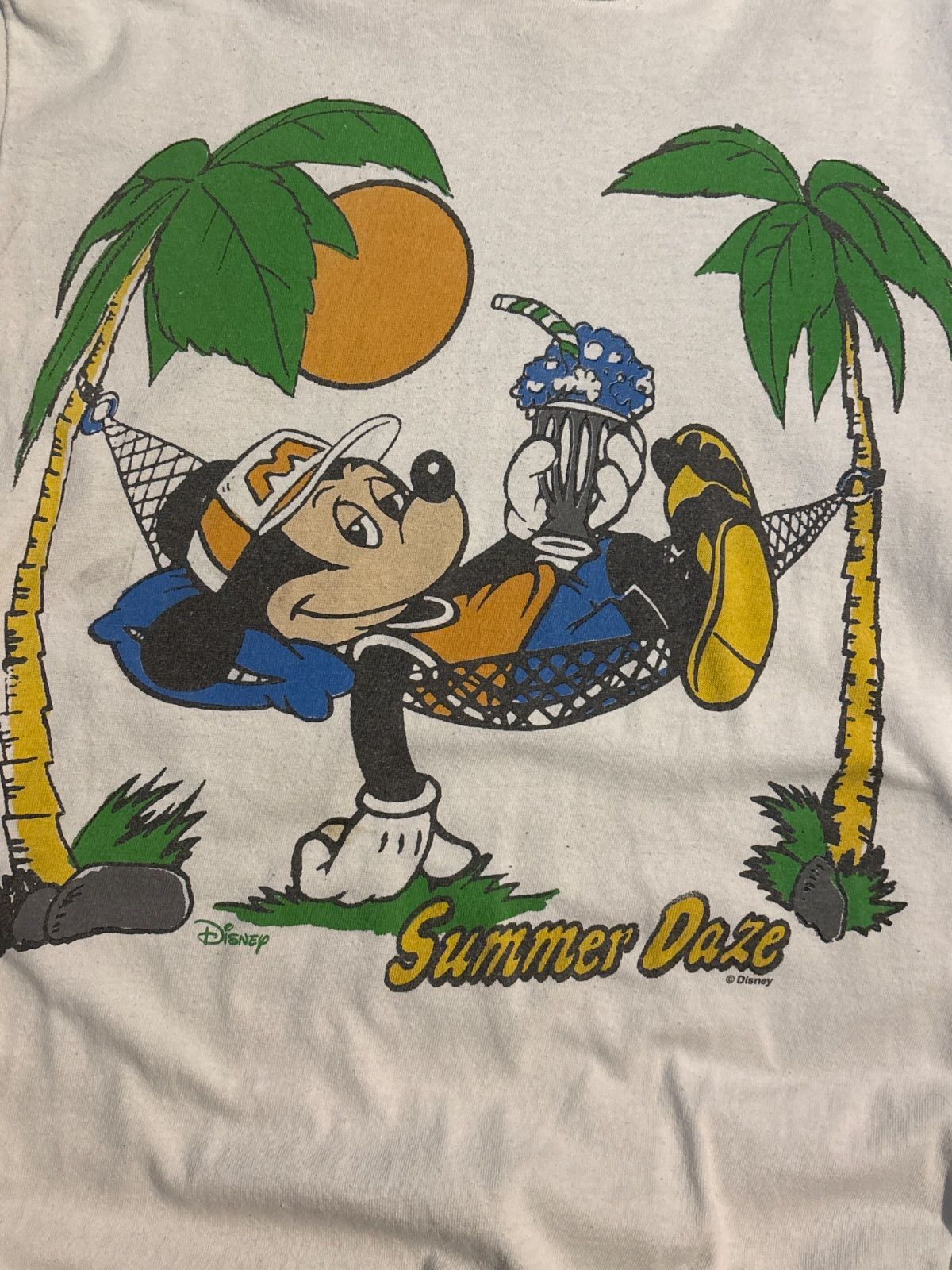 ミッキーマウス　ディズニー　ジャンクフード　コピーライト有　ヴィンテージ　Tシャツ