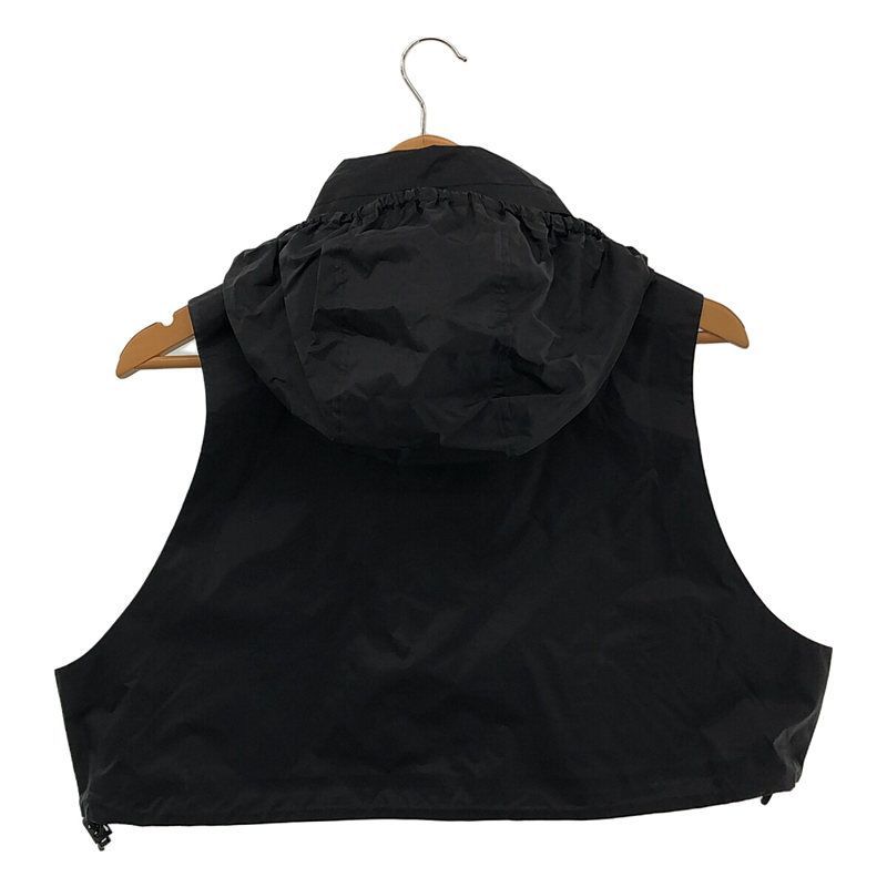 【美品】  HYKE / ハイク | 2023SS | NYLON MOUNTAIN CROPPED VEST ナイロン クロップド マウンテンベスト | OSFA | ブラック | レディース HYKE / ハイク | 2023SS | NYLON MOUNTAIN CROPPED VEST ナイロン
