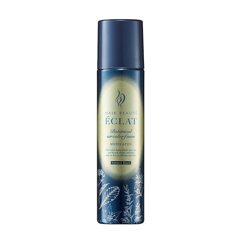 ヘアボーテエクラ ボタニカルエアカラーフォームEX ナチュラルブラック 150g 白髪染め 泡カラー 泡 ヘアカラー 毛染め レディース メンズ フューチャーラボ