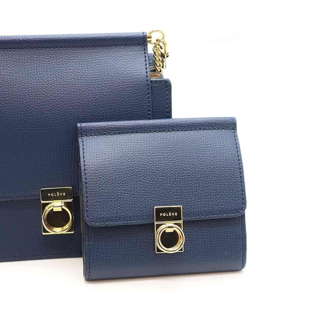 POLENE ポレーヌ Numéro Sept Mini チェーンショルダーレザー