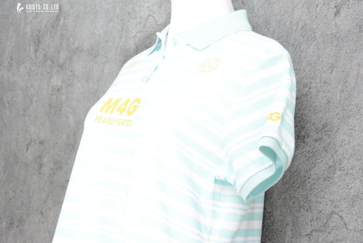 レディース パーリーゲイツ PEARLY GATES レディース ワンピース ボーダー柄 ホワイト ブルー サイズ2 055-3224612