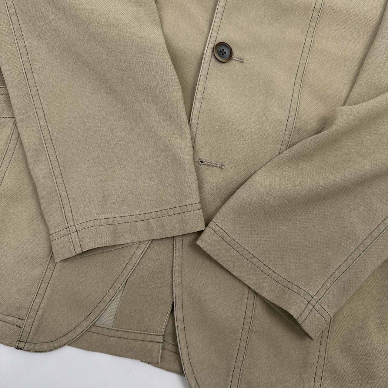 未使用品 Intermezzo スエード調 テーラードジャケット L ベージュ INTERMEZZO インターメッツォ テーラードジャケット Lサイズ/ベージュ